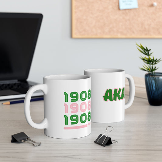Divine 9 Sorority Inspired- AKA: Ceramic Mug