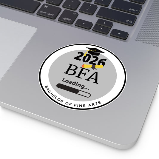 Vinyl Sticker - Bachelor of Fine Arts, c/o 2026, Future Graduate