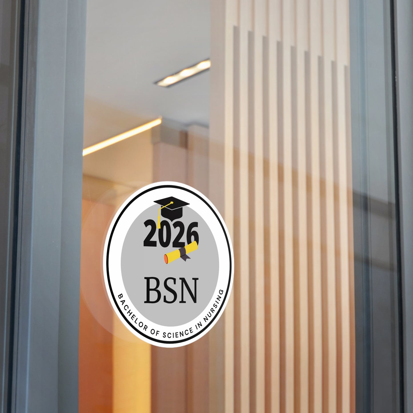 BSN, c/o 2026 Graduate. Round Sticker, Nurse Gift, Nursing School Graduation, Laptop