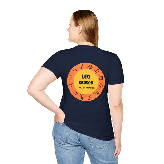 Leo Season Zodiac T-Shirt - Unisex Softstyle Tee
