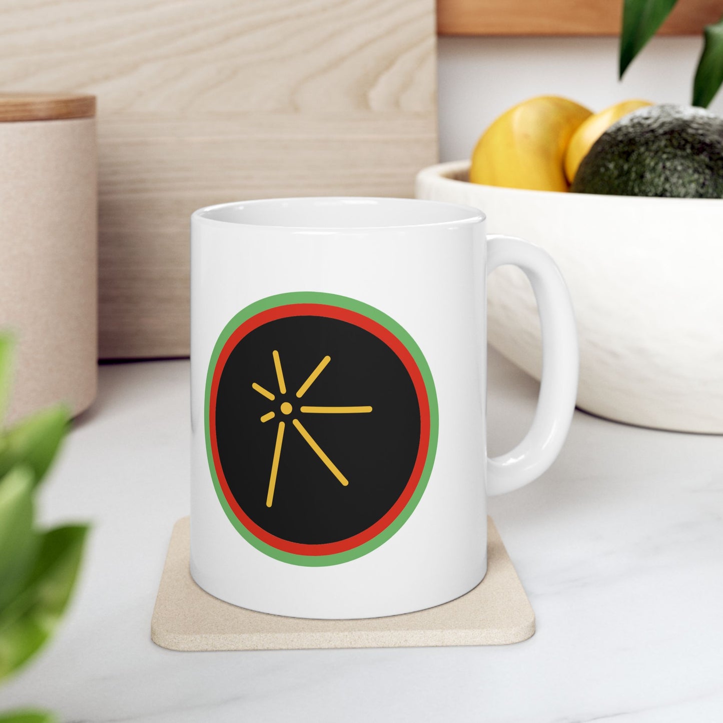 Kuumba, Kwanzaa Celebration Mug, Festive Ceramic Cup, Holiday Drinkware, Unique Gift, 11oz