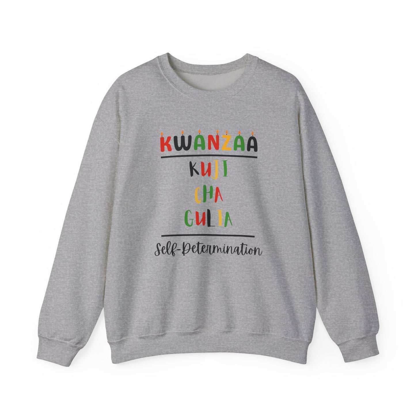 Kujichagulia, Kwanzaa Unity Sweatshirt - Cozy Crewneck, Unisex Gift, Celebratory Apparel, Holiday Sweater, Unity Message