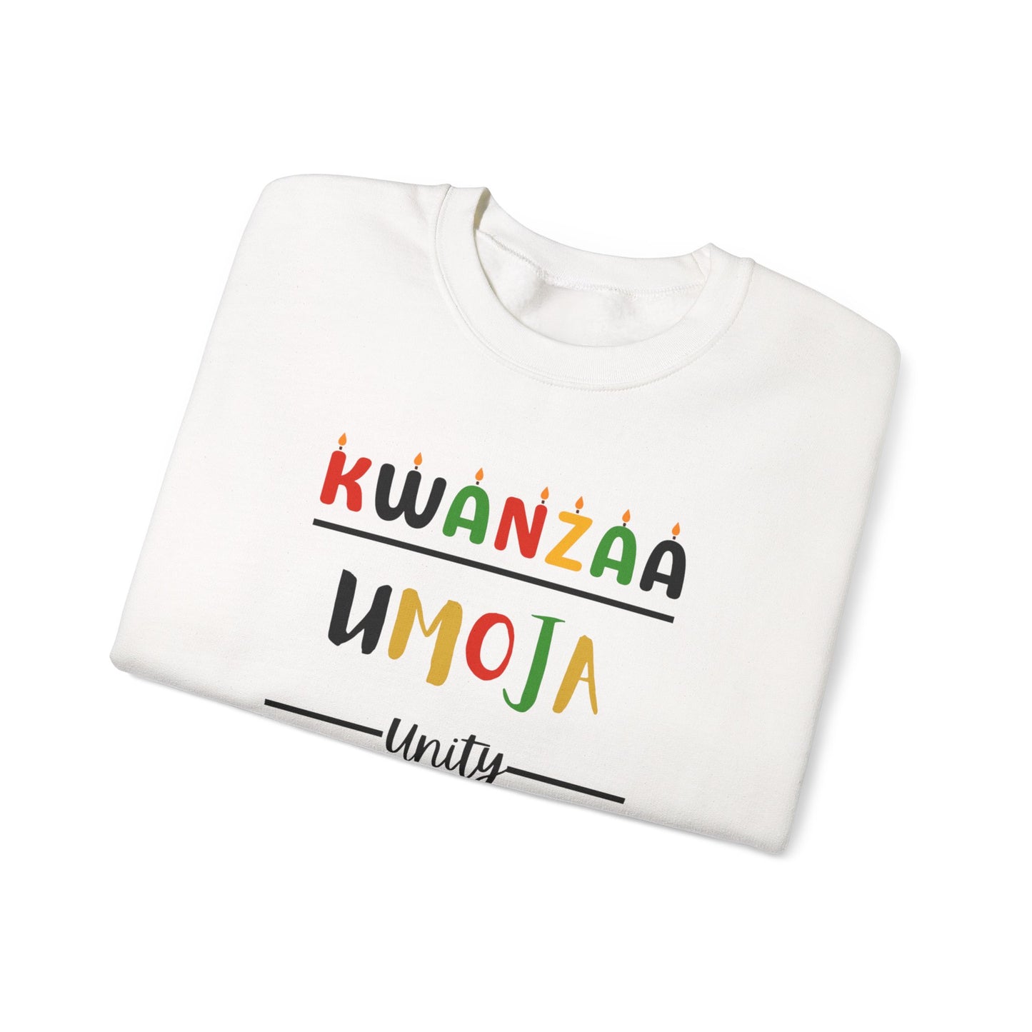 Umoja, Kwanzaa Unity Sweatshirt - Cozy Crewneck, Unisex Gift, Celebratory Apparel, Holiday Sweater, Unity Message