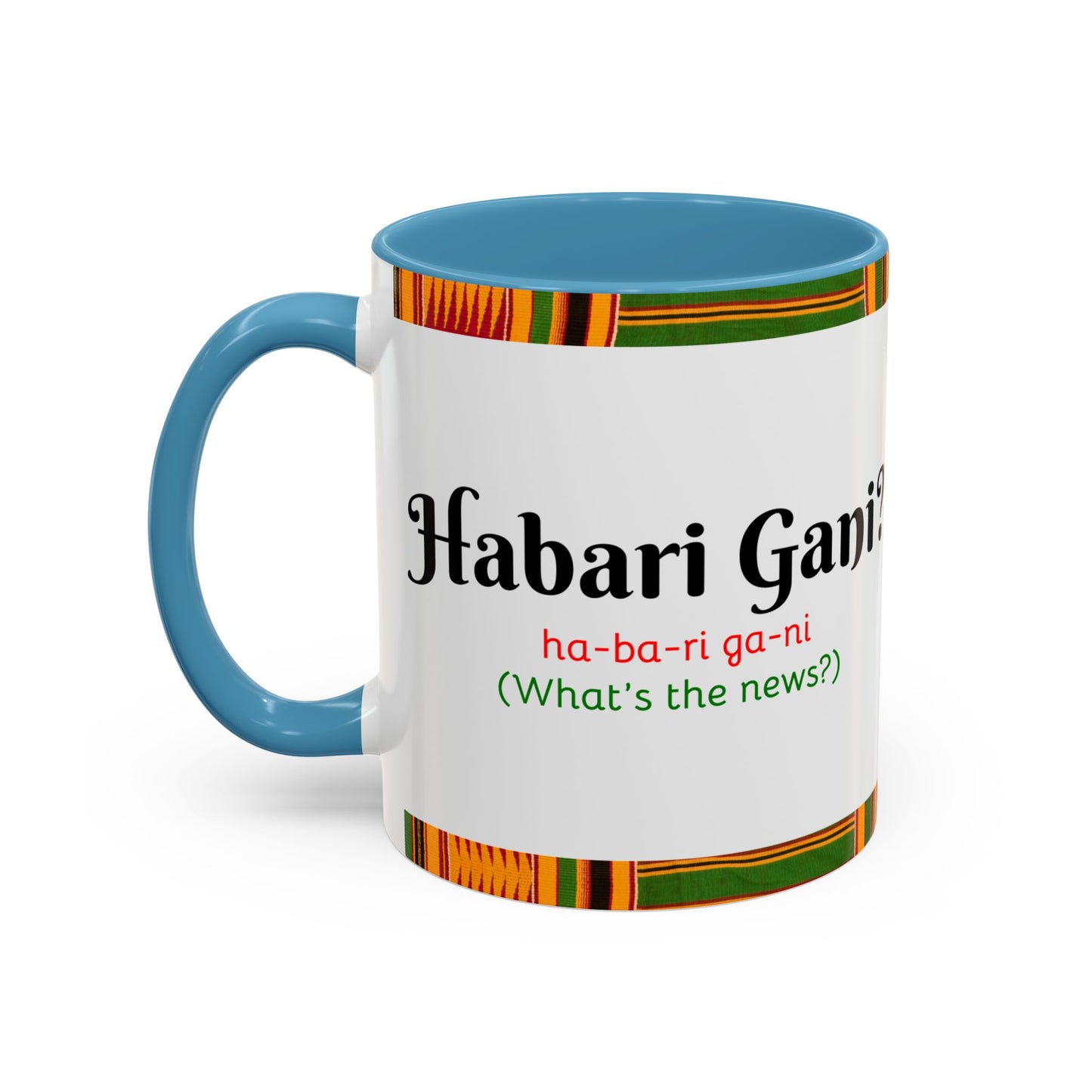 Kwanzaa Inspired Accent Coffee Mug, Vibrant African Heritage Mug, Ideal for Celebrations, Gift for Kwanzaa, Unique Everyday Use
