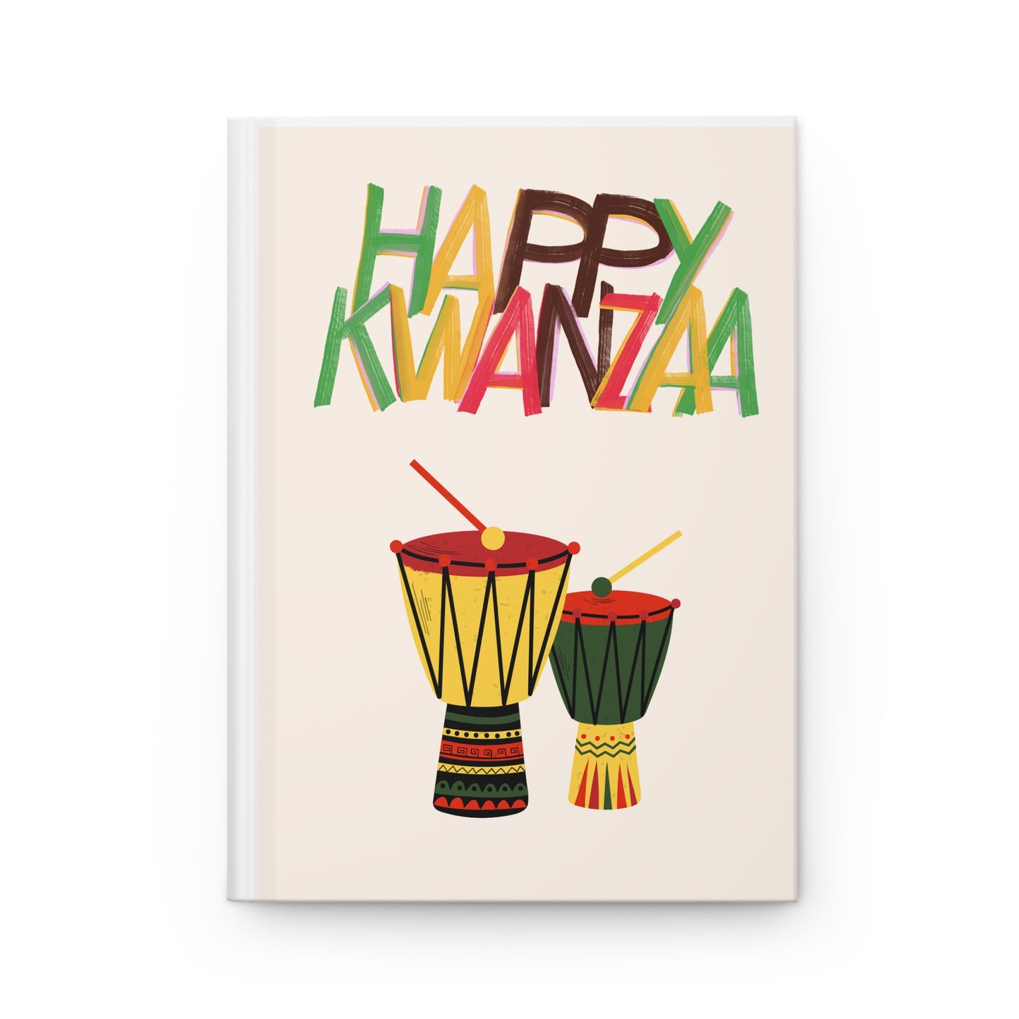 Kwanzaa IV. Hardcover Journal, Holiday Journal for Reflection, Motivational Notebook, Gift for Writers, Black History Celebrations, Kwanzaa Gift