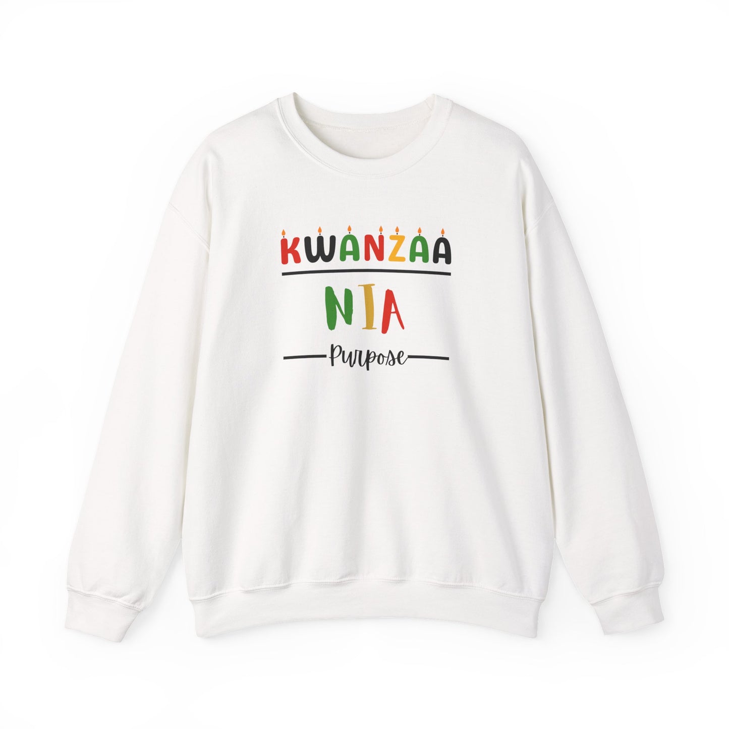 Nia, Kwanzaa Unity Sweatshirt - Cozy Crewneck, Unisex Gift, Celebratory Apparel, Holiday Sweater, Unity Message