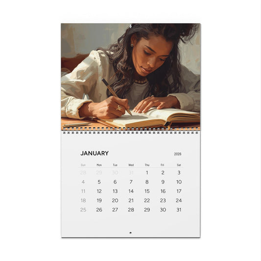 2026 Wall Calendar Black Women Art Illustrations
