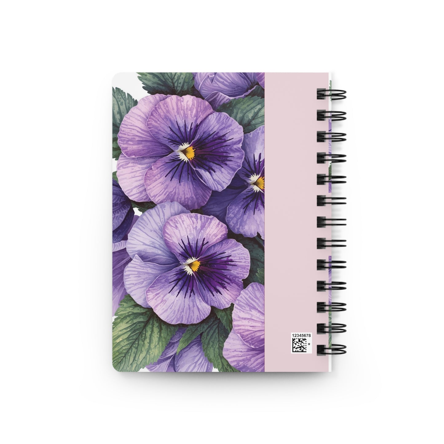 Violets, Floral Spiral Bound Journal | Inspirational Notebook for Writing, Daily Reflections, Self-Care, Gifts, Jeremiah 29:11