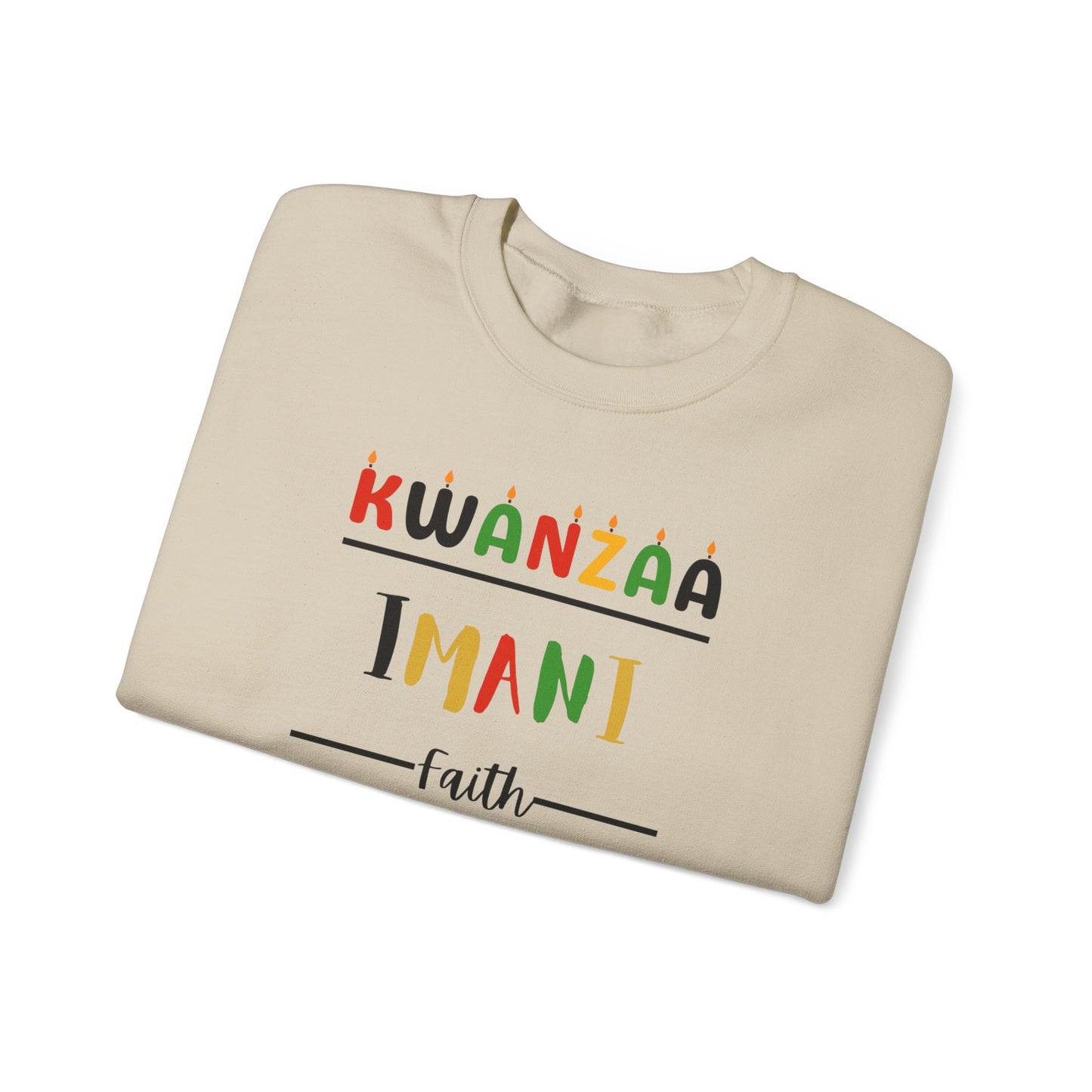 Imani, Kwanzaa Unity Sweatshirt - Cozy Crewneck, Unisex Gift, Celebratory Apparel, Holiday Sweater, Unity Message