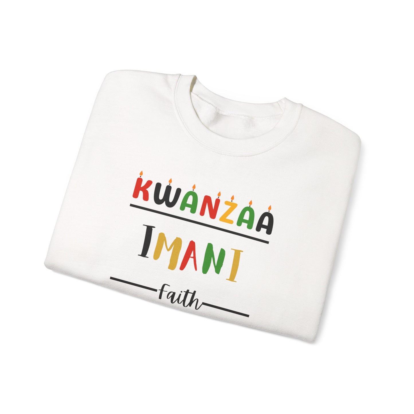 Imani, Kwanzaa Unity Sweatshirt - Cozy Crewneck, Unisex Gift, Celebratory Apparel, Holiday Sweater, Unity Message