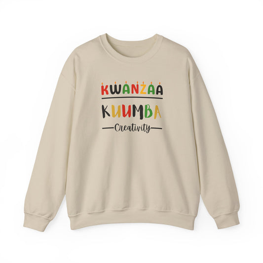 Kuumba, Kwanzaa Unity Sweatshirt - Cozy Crewneck, Unisex Gift, Celebratory Apparel, Holiday Sweater, Unity Message