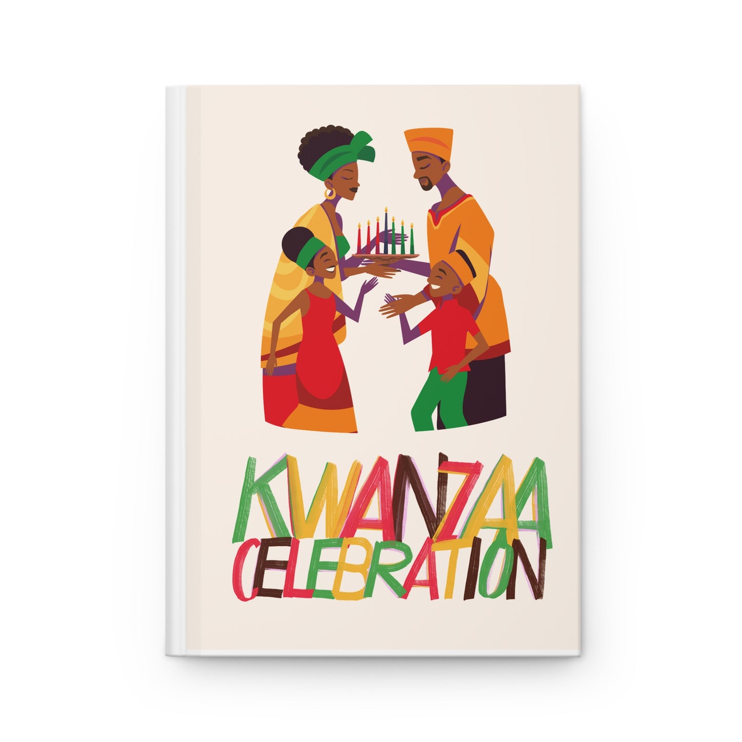 Kwanzaa II. Hardcover Journal, Holiday Journal for Reflection, Motivational Notebook, Gift for Writers, Black History Celebrations, Kwanzaa Gift