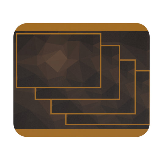 D9 Fraternity Inspired- IOTA: Mouse Pad - Brown and Gold