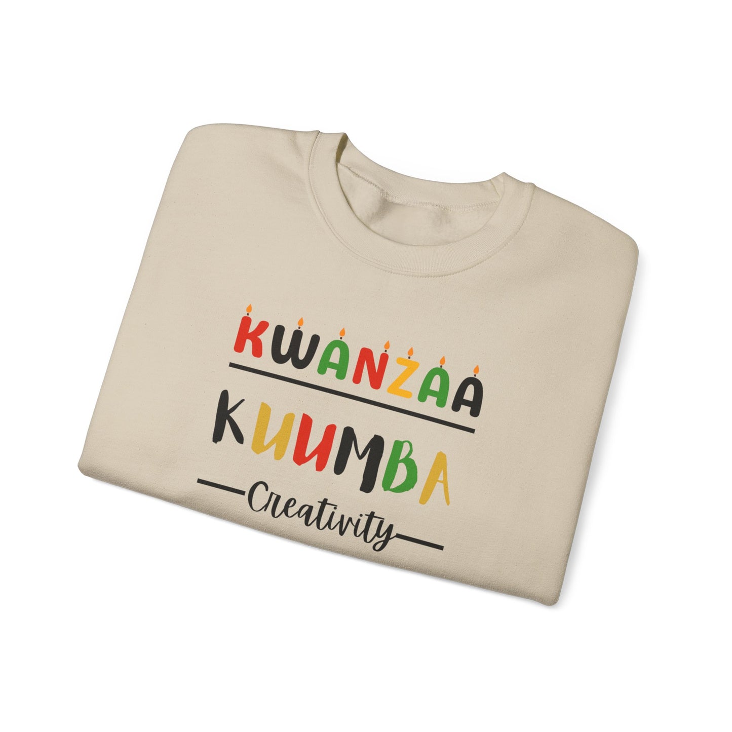 Kuumba, Kwanzaa Unity Sweatshirt - Cozy Crewneck, Unisex Gift, Celebratory Apparel, Holiday Sweater, Unity Message