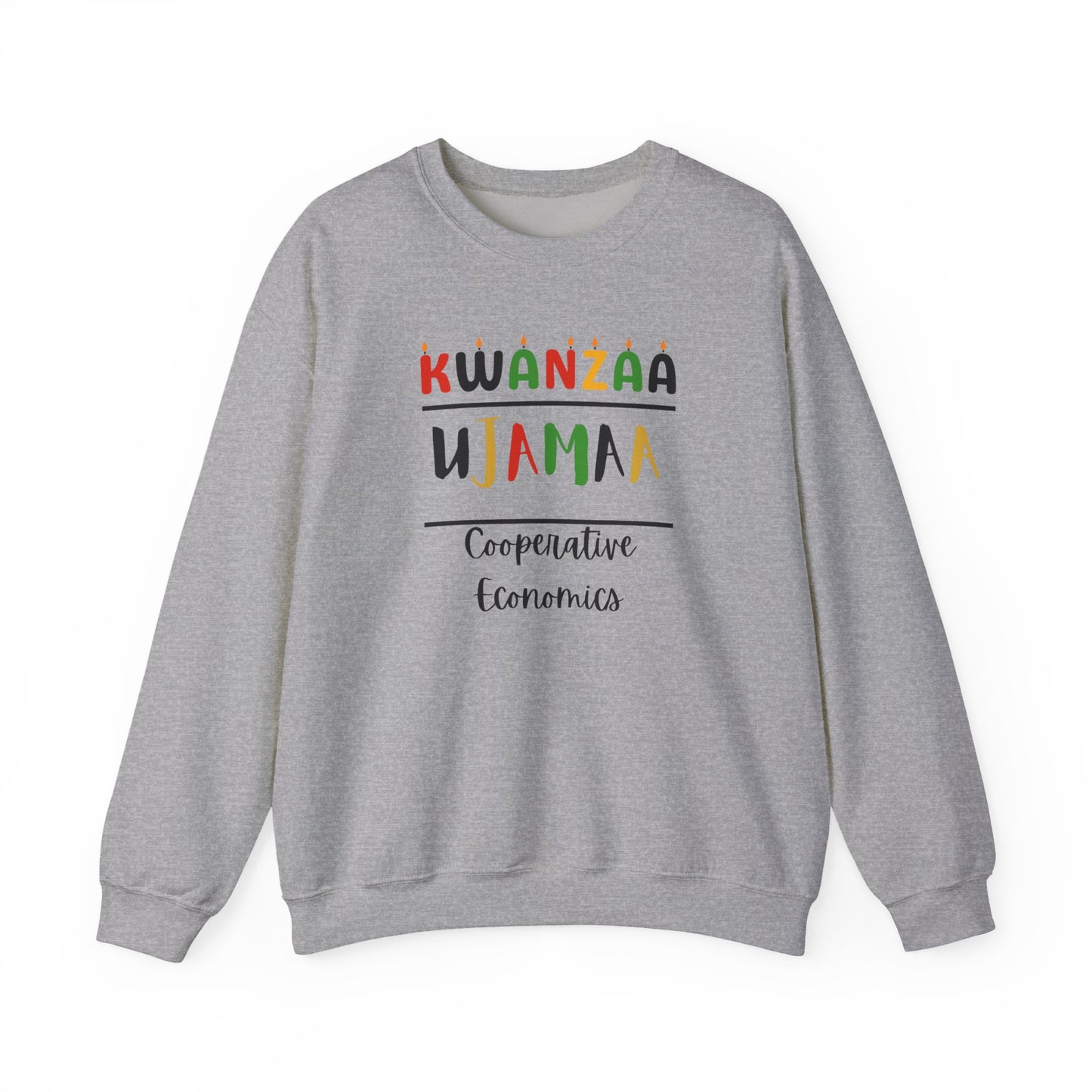 Ujamaa, Kwanzaa Unity Sweatshirt - Cozy Crewneck, Unisex Gift, Celebratory Apparel, Holiday Sweater, Unity Message
