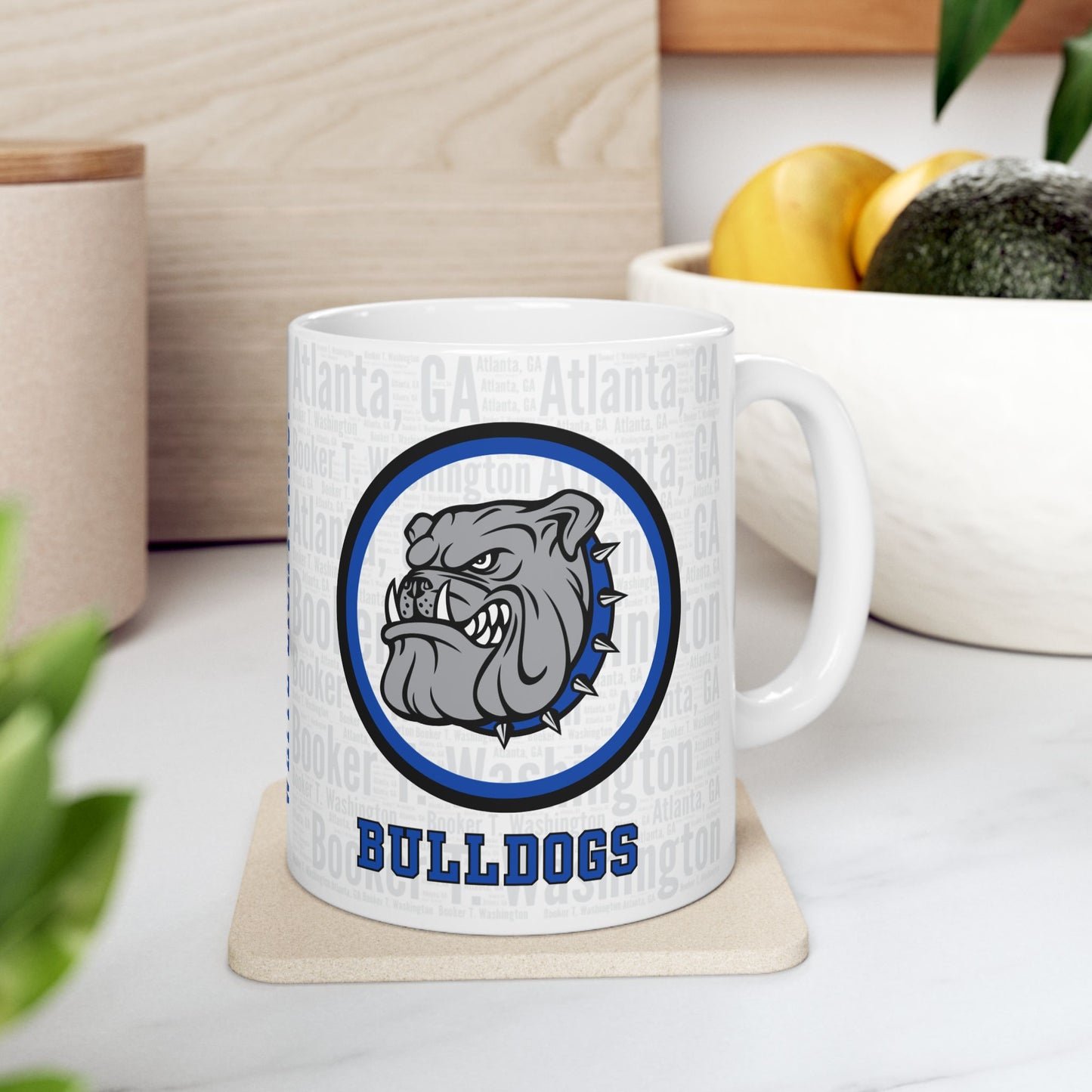 Booker T Washington H.S.,Bulldogs, Atlanta, GA, Ceramic Mug