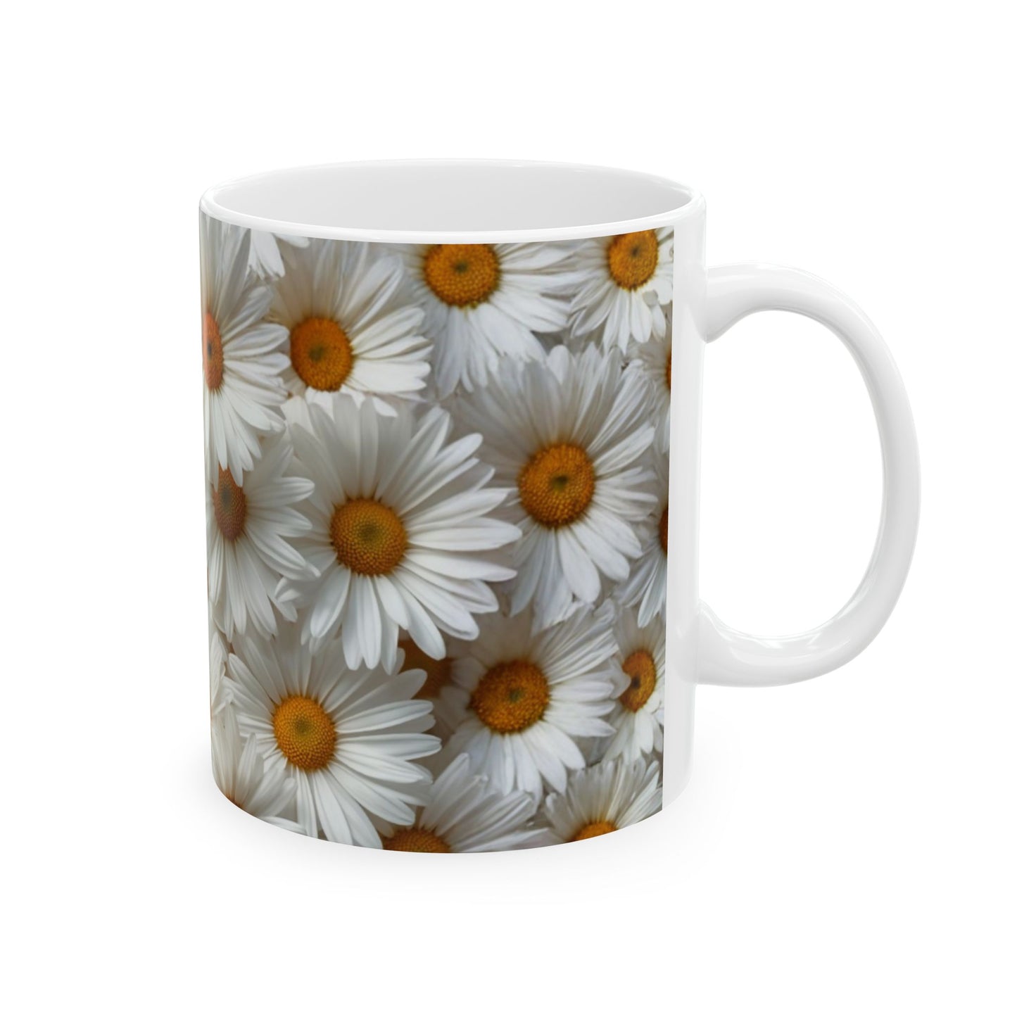 Daisies, Floral Ceramic Mug, Coffee Cup Gift, Tea Mug, Flower Lover's Gift, Home Decor, Mother's Day, Birthday, Spring Tea Time
