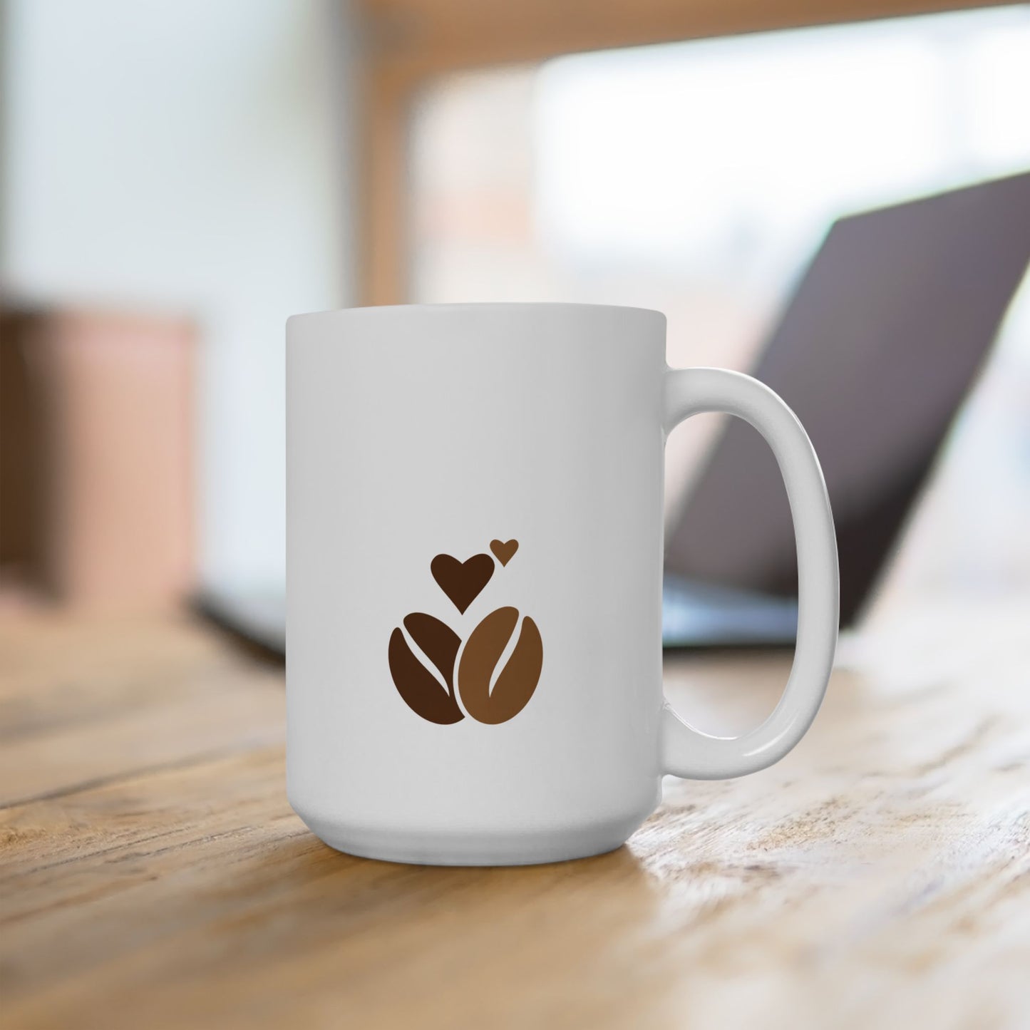 Coffee Lovers Ceramic Mug, (11oz, 15oz) - Cafe, Latte, Espresso, Cappuccino, Gift for Baristas, Birthday Present, Kitchen Decor, Christmas