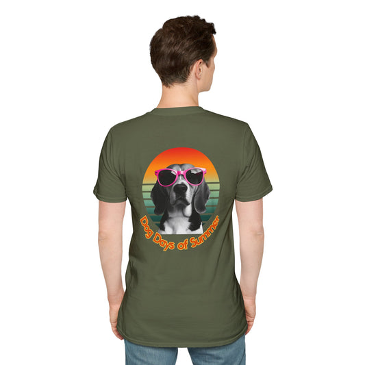 Beagle Unisex T-Shirt - Dog Days of Summer Design