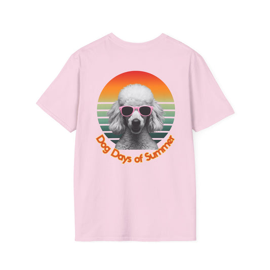 Poodle, Dog Days of Summer T-Shirt, Unisex Tee for Dog Lovers, Summer Vibe Shirt, Casual Wear, Pet Owner Gift, Comfortable Summer Apparel