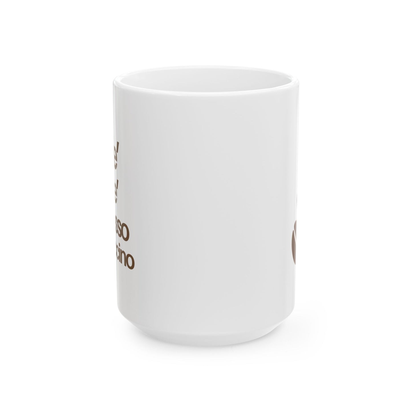 Coffee Lovers Ceramic Mug, (11oz, 15oz) - Cafe, Latte, Espresso, Cappuccino, Gift for Baristas, Birthday Present, Kitchen Decor, Christmas