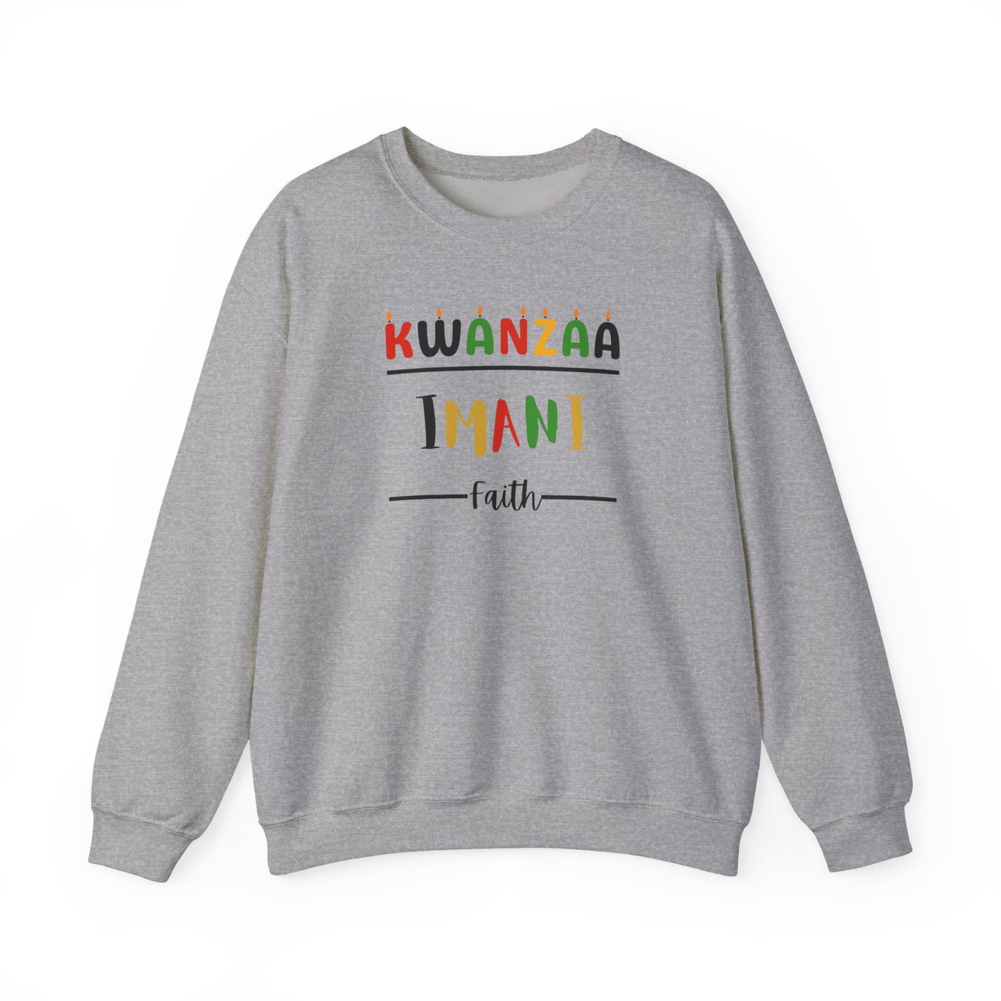 Imani, Kwanzaa Unity Sweatshirt - Cozy Crewneck, Unisex Gift, Celebratory Apparel, Holiday Sweater, Unity Message